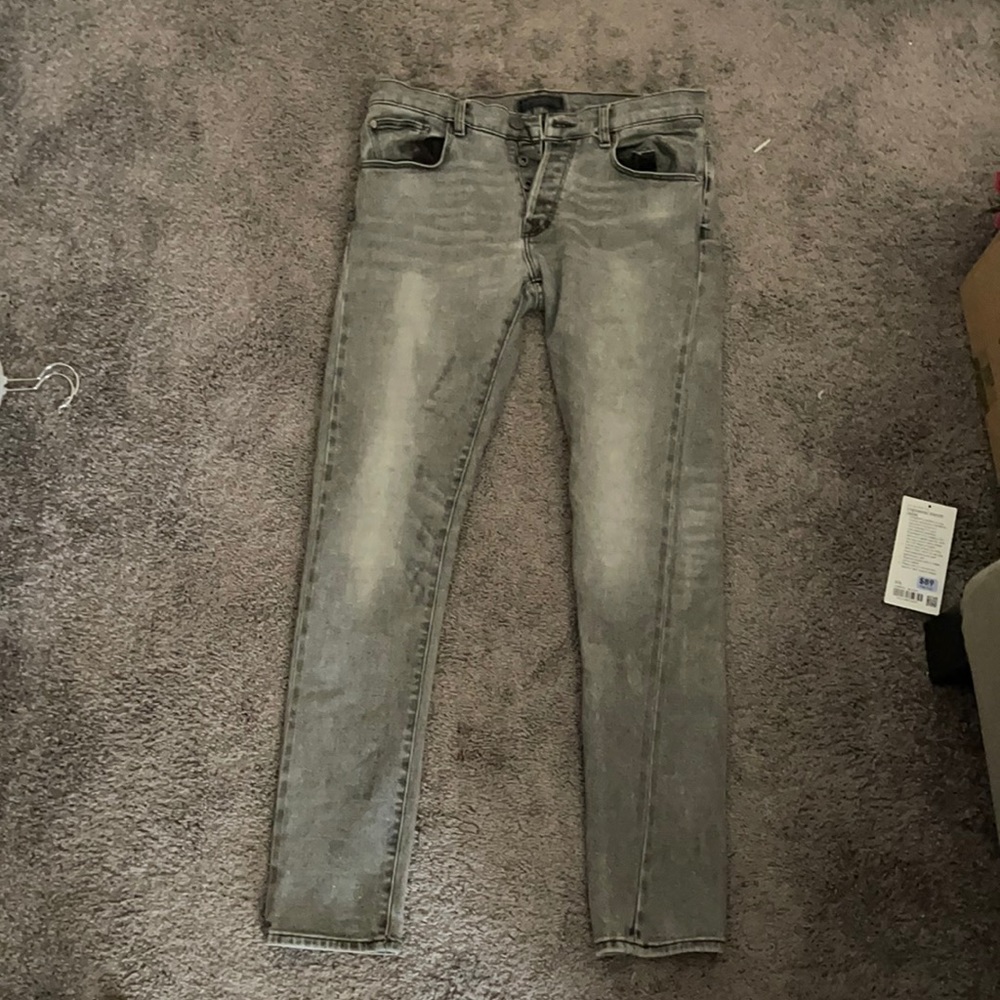 Banana Republic skinny gray jeans